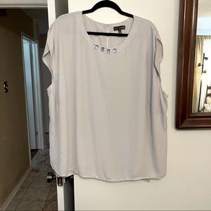 The Limited embellished chiffon blouse in Grey EUC